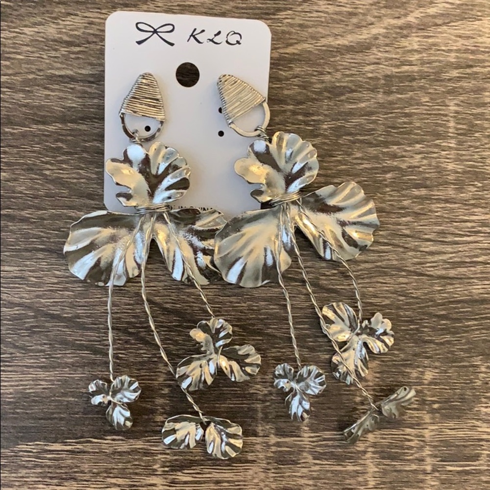 Silver earrings